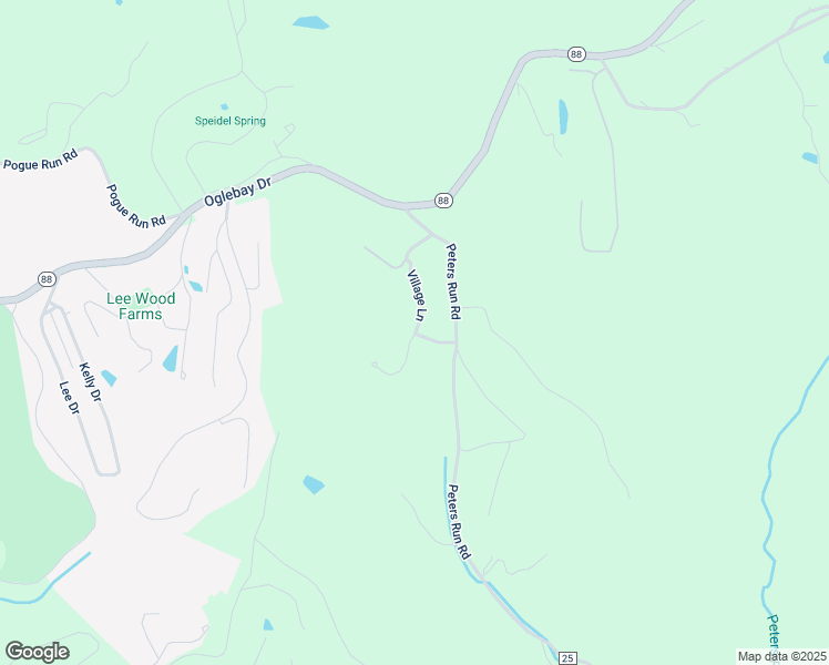 map of restaurants, bars, coffee shops, grocery stores, and more near 190 Village Ln in Wheeling