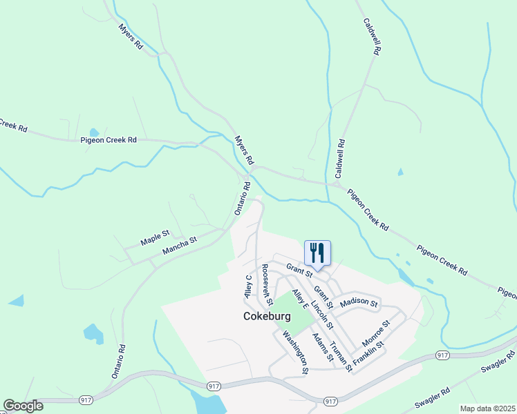 map of restaurants, bars, coffee shops, grocery stores, and more near 234 Cokeburg Hill in Eighty Four