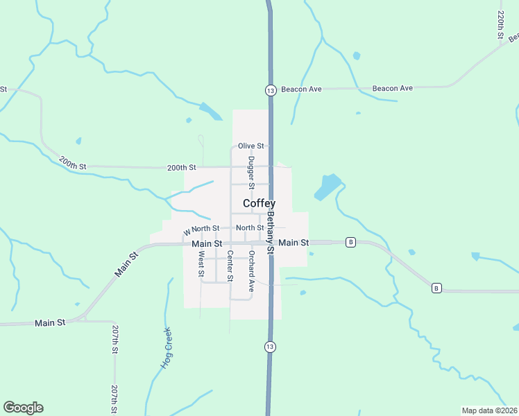 map of restaurants, bars, coffee shops, grocery stores, and more near in Coffey