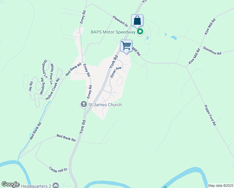 map of restaurants, bars, coffee shops, grocery stores, and more near 800 York Road in Dover