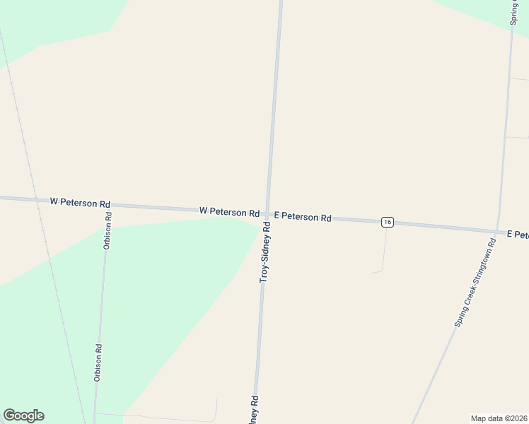 map of restaurants, bars, coffee shops, grocery stores, and more near 5070 Troy-Sidney Road in Troy