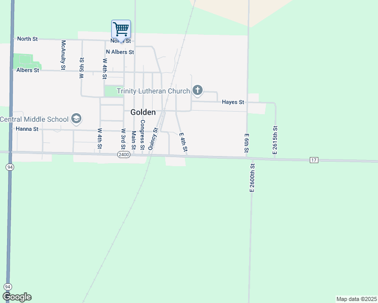 map of restaurants, bars, coffee shops, grocery stores, and more near E 4th St in Golden