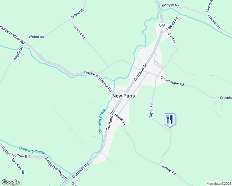 map of restaurants, bars, coffee shops, grocery stores, and more near 2697 Rocklick Hollow Road in New Paris