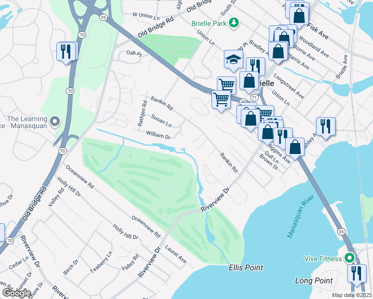 703 Evergreen Avenue, Brielle NJ Walk Score