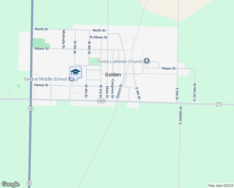 map of restaurants, bars, coffee shops, grocery stores, and more near 103 Quincy Street in Golden