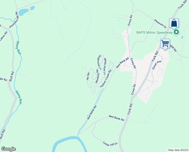 map of restaurants, bars, coffee shops, grocery stores, and more near 2001 Red Bank Road in Dover