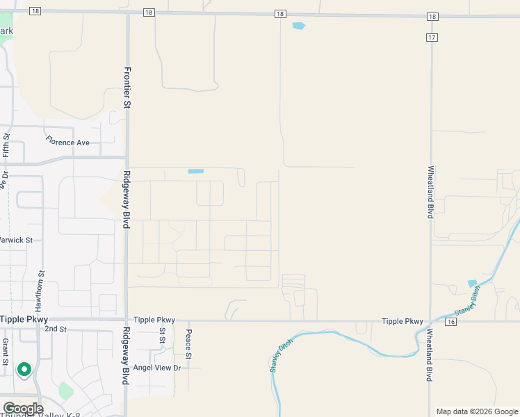 map of restaurants, bars, coffee shops, grocery stores, and more near 7322 Green River Avenue in Frederick