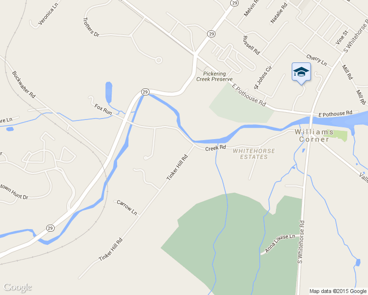 map of restaurants, bars, coffee shops, grocery stores, and more near 101 Tinker Hill Road in Phoenixville