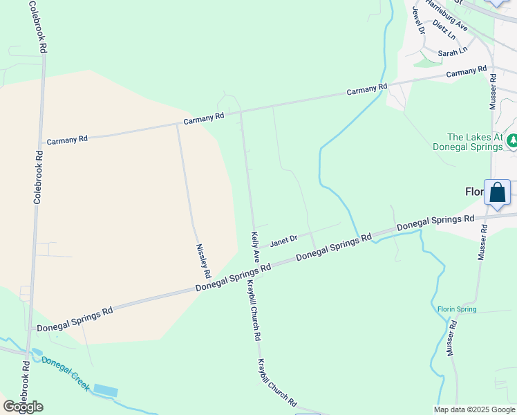 map of restaurants, bars, coffee shops, grocery stores, and more near 362 Kelly Avenue in Mount Joy