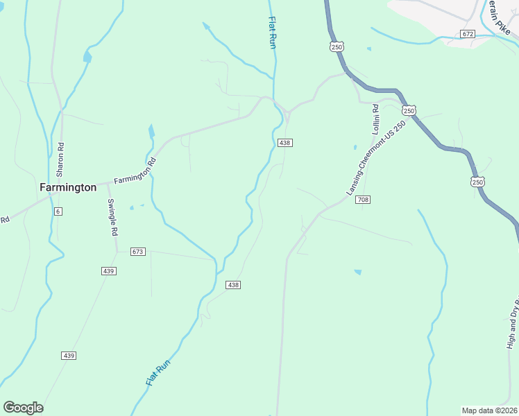 map of restaurants, bars, coffee shops, grocery stores, and more near Township Highway 438 in Belmont County