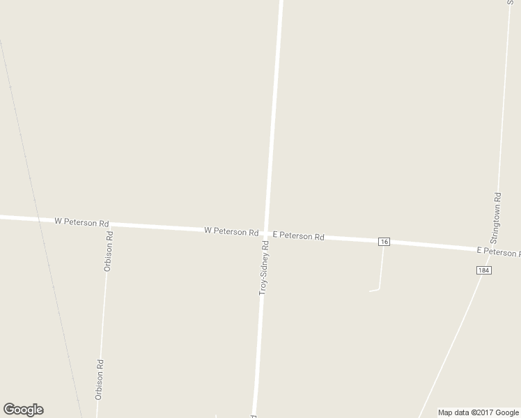 map of restaurants, bars, coffee shops, grocery stores, and more near 5070 Troy-Sidney Road in Troy