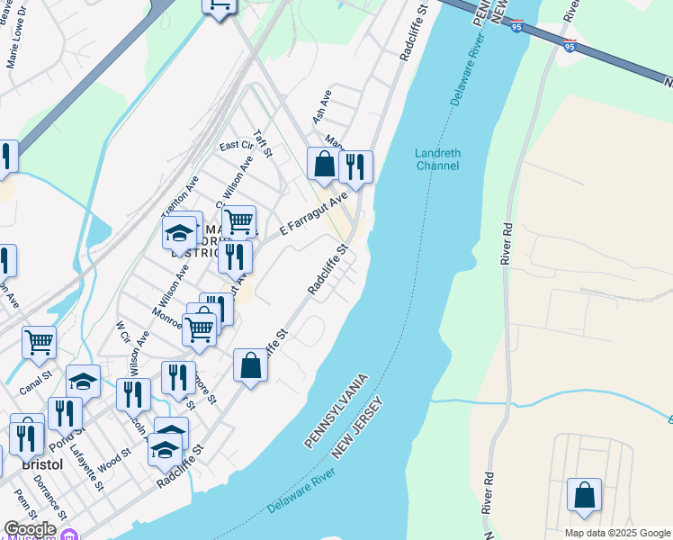 map of restaurants, bars, coffee shops, grocery stores, and more near 2285 Seabird Drive in Bristol