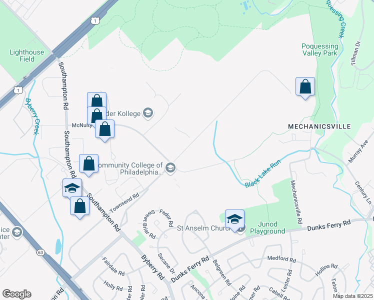 map of restaurants, bars, coffee shops, grocery stores, and more near 14061 Townsend Road in Philadelphia