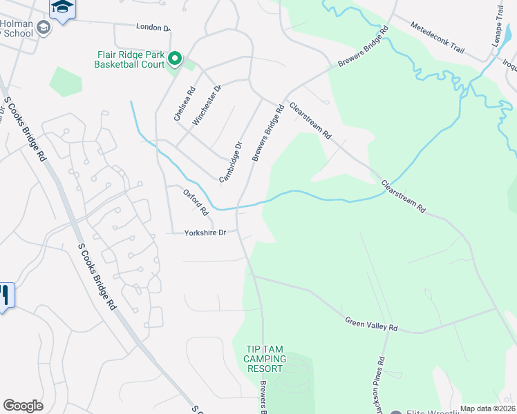 map of restaurants, bars, coffee shops, grocery stores, and more near 441 Brewers Bridge Road in Jackson