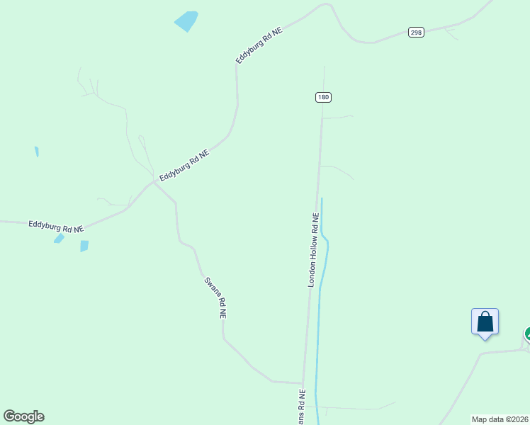 map of restaurants, bars, coffee shops, grocery stores, and more near 3627 London Hollow Road Northeast in Newark