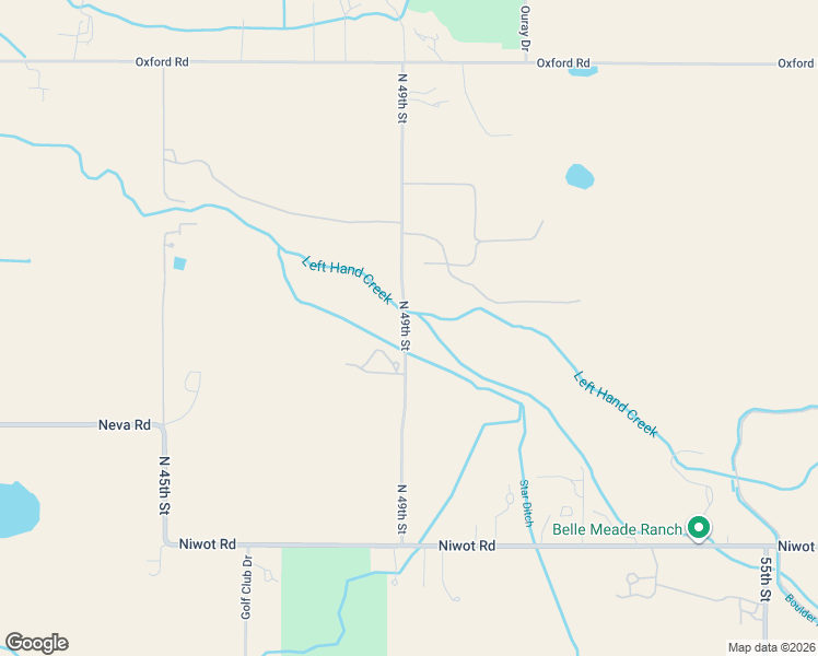 map of restaurants, bars, coffee shops, grocery stores, and more near 7440 North 49th Street in Longmont