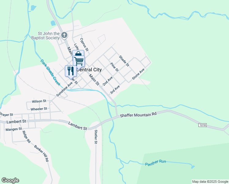map of restaurants, bars, coffee shops, grocery stores, and more near 675 3rd Avenue in Central City