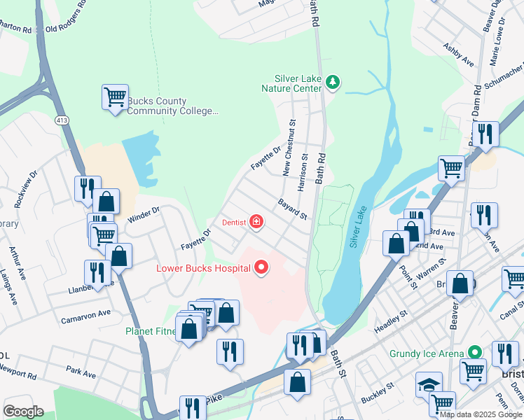map of restaurants, bars, coffee shops, grocery stores, and more near 903 Fairview Avenue in Bristol