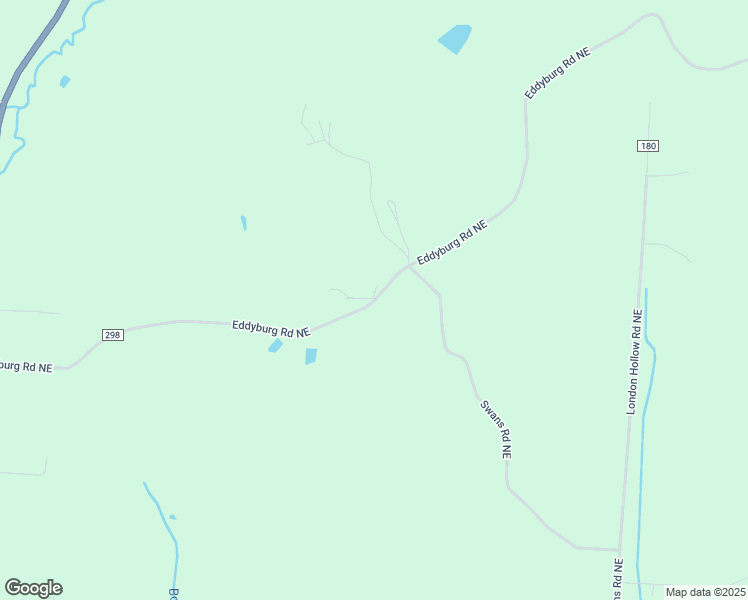 map of restaurants, bars, coffee shops, grocery stores, and more near 10651 Eddyburg Road Northeast in Newark