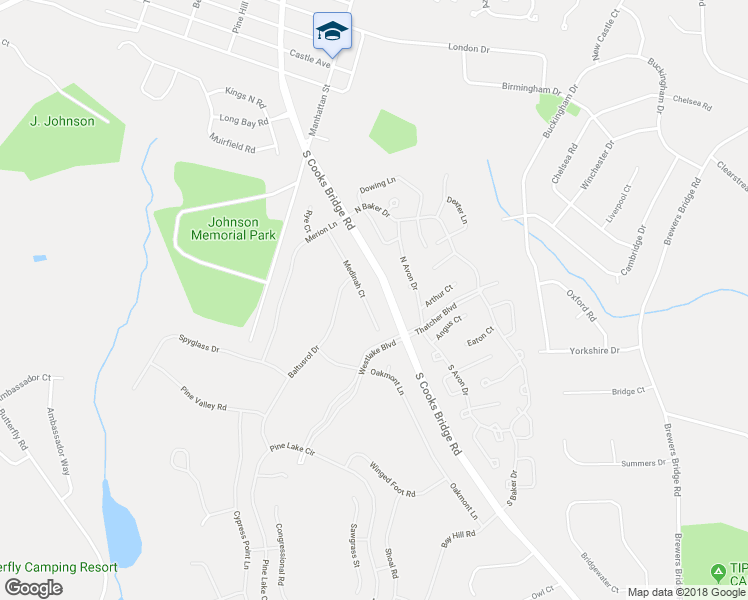 map of restaurants, bars, coffee shops, grocery stores, and more near 41 Medinah Court in Jackson