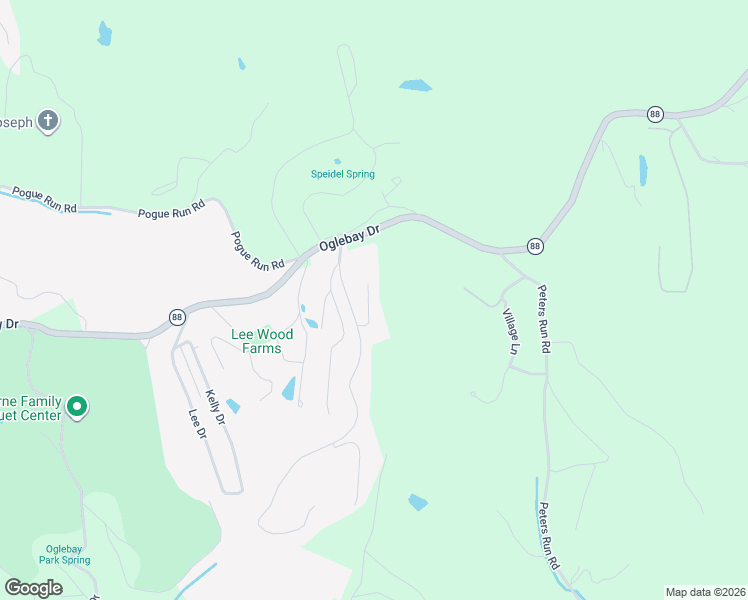 map of restaurants, bars, coffee shops, grocery stores, and more near 9 Alpine Court in Wheeling