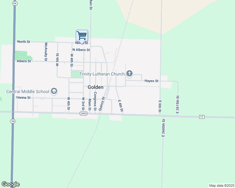 map of restaurants, bars, coffee shops, grocery stores, and more near East 4th Street in Golden