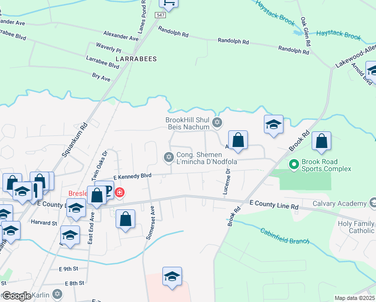 map of restaurants, bars, coffee shops, grocery stores, and more near 19 Sienna Way in Lakewood