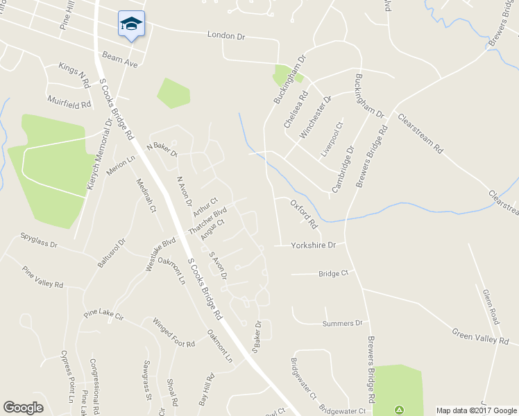 map of restaurants, bars, coffee shops, grocery stores, and more near 18 Portebello Road in Jackson