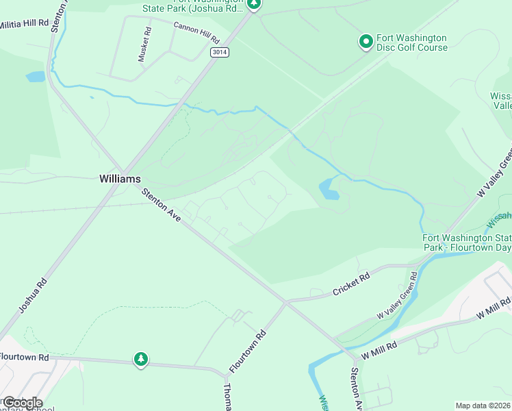 map of restaurants, bars, coffee shops, grocery stores, and more near 326 Whitemarsh Drive in Flourtown