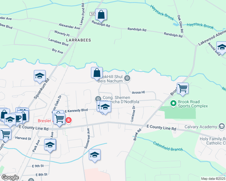 map of restaurants, bars, coffee shops, grocery stores, and more near 19 Sienna Way in Lakewood