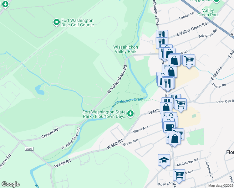 Wissahickon Trail, Flourtown PA Walk Score