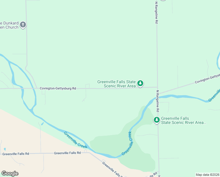 map of restaurants, bars, coffee shops, grocery stores, and more near 9387 Covington-Gettysburg Road in Covington