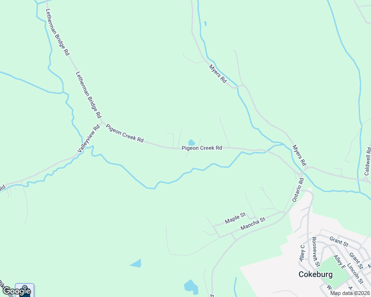 map of restaurants, bars, coffee shops, grocery stores, and more near 340 Pigeon Creek Road in Scenery Hill