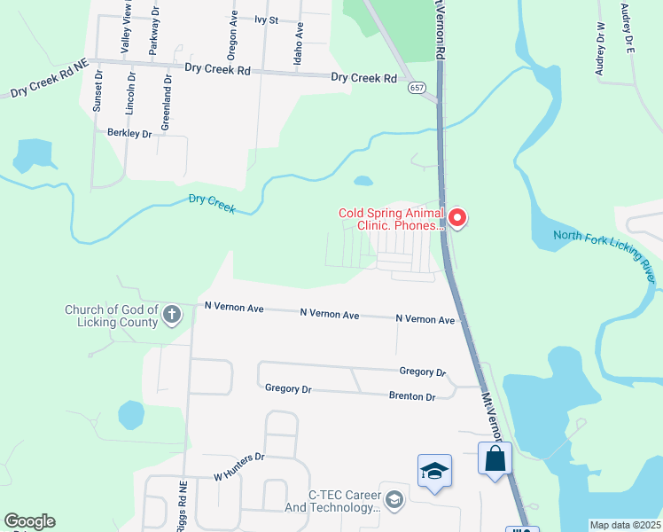 map of restaurants, bars, coffee shops, grocery stores, and more near 200 North Vernon Avenue in Newark