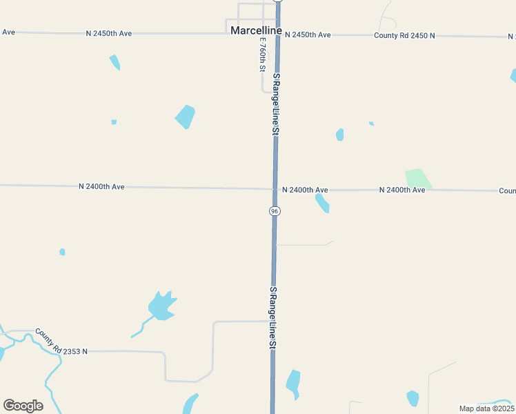 map of restaurants, bars, coffee shops, grocery stores, and more near 2397 Illinois 96 in Ursa