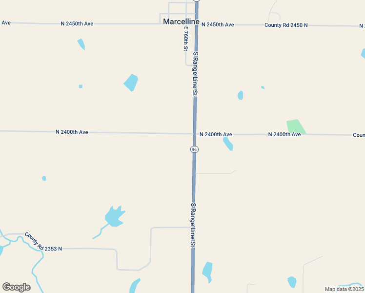 map of restaurants, bars, coffee shops, grocery stores, and more near 2397 Illinois 96 in Ursa