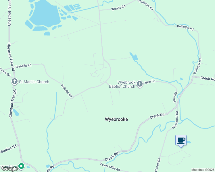 map of restaurants, bars, coffee shops, grocery stores, and more near 78 New Road in Elverson