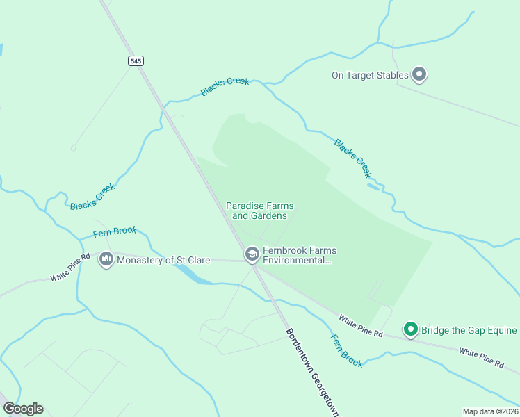 map of restaurants, bars, coffee shops, grocery stores, and more near 139 County Road 545 in Chesterfield Township