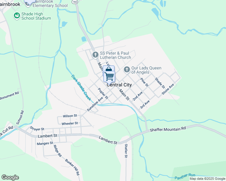 map of restaurants, bars, coffee shops, grocery stores, and more near 570 Lynn Street in Central City