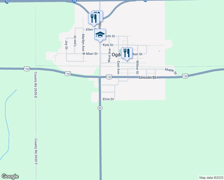 map of restaurants, bars, coffee shops, grocery stores, and more near 105 Helton Avenue in Ogden
