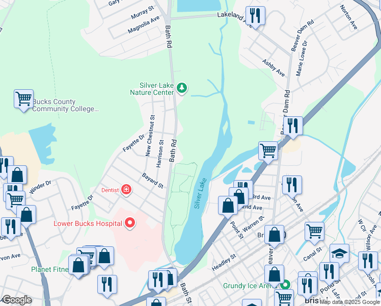 map of restaurants, bars, coffee shops, grocery stores, and more near in Bristol
