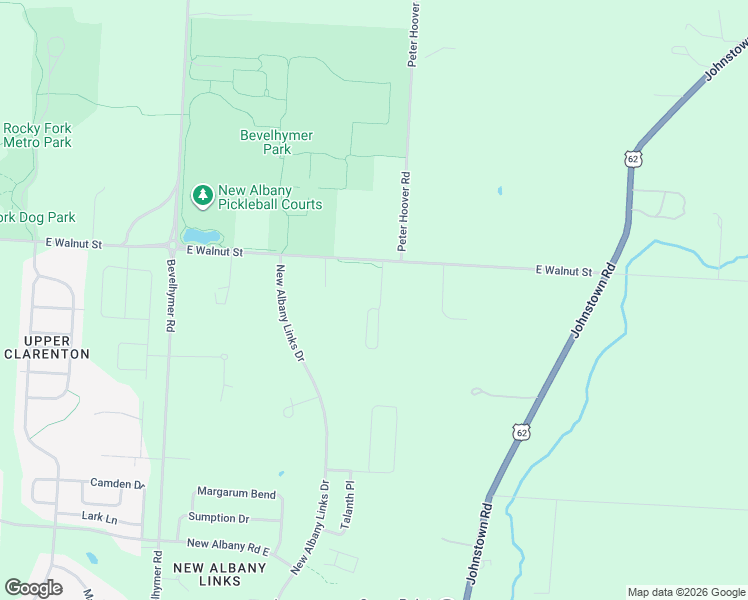 map of restaurants, bars, coffee shops, grocery stores, and more near 7625 Skarlocken Green in New Albany