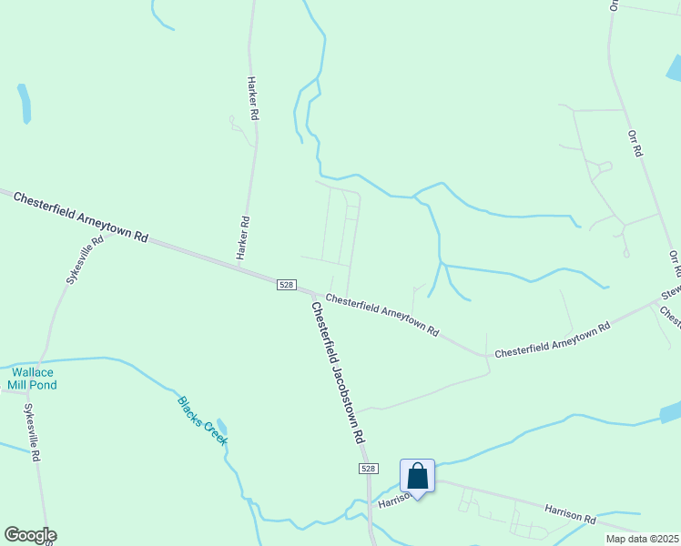 map of restaurants, bars, coffee shops, grocery stores, and more near 535 Jacobstown Chesterfield Road in Chesterfield Township