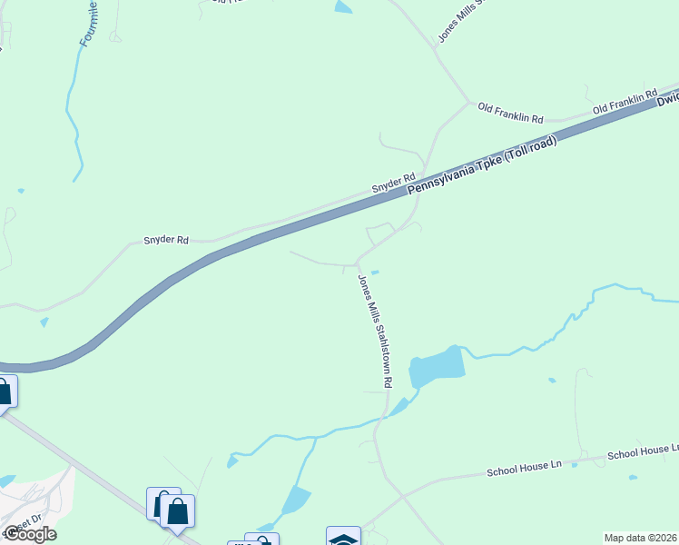 map of restaurants, bars, coffee shops, grocery stores, and more near 111 Snyder Road in Stahlstown