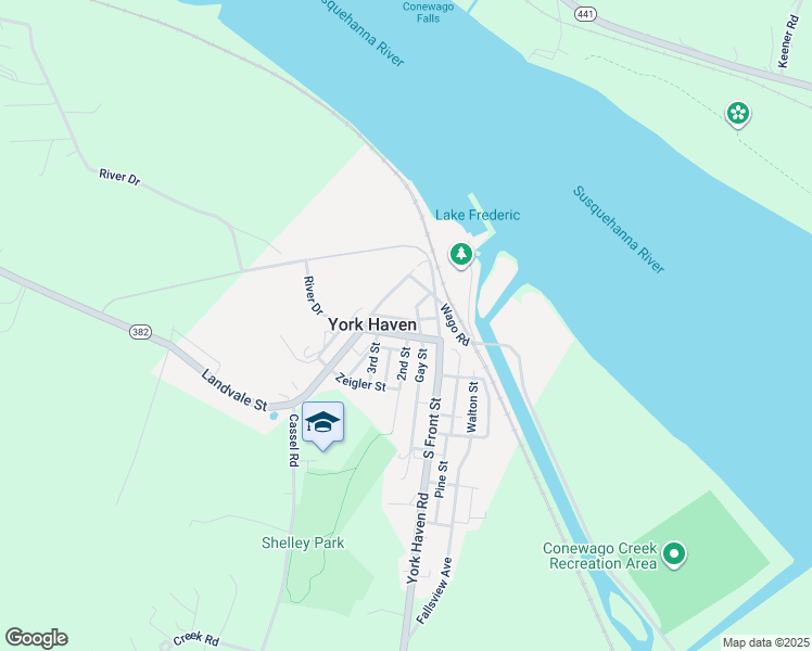 map of restaurants, bars, coffee shops, grocery stores, and more near 2 Landvale Street in York Haven