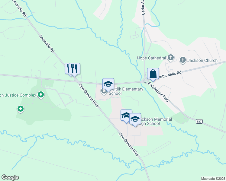 map of restaurants, bars, coffee shops, grocery stores, and more near 75 West Veterans Highway in Jackson Township