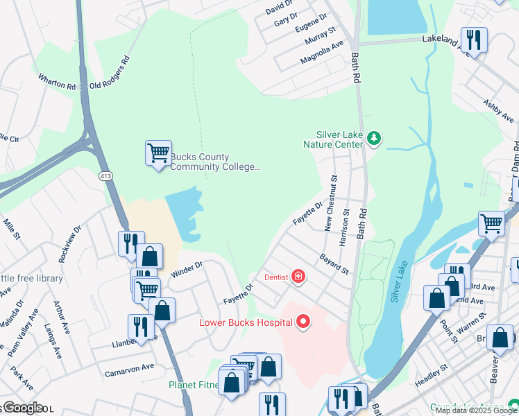 map of restaurants, bars, coffee shops, grocery stores, and more near in Bristol