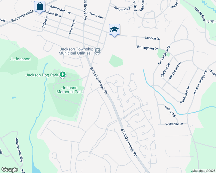 map of restaurants, bars, coffee shops, grocery stores, and more near 4 Penny Lane in Jackson