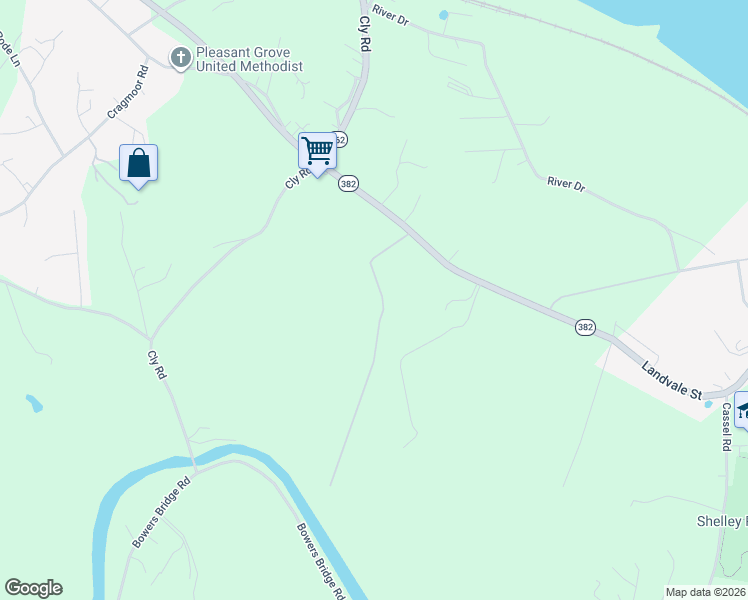 map of restaurants, bars, coffee shops, grocery stores, and more near 562 York Haven Road in York Haven