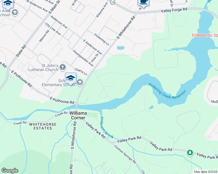 map of restaurants, bars, coffee shops, grocery stores, and more near 10 Wesley Lane in Phoenixville